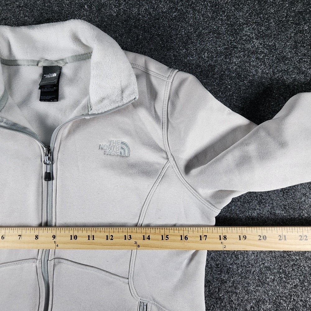 The North Face Agave Fleece Full-Zip Jacket Gray Women's Size‎ Medium - Picture 10 of 11